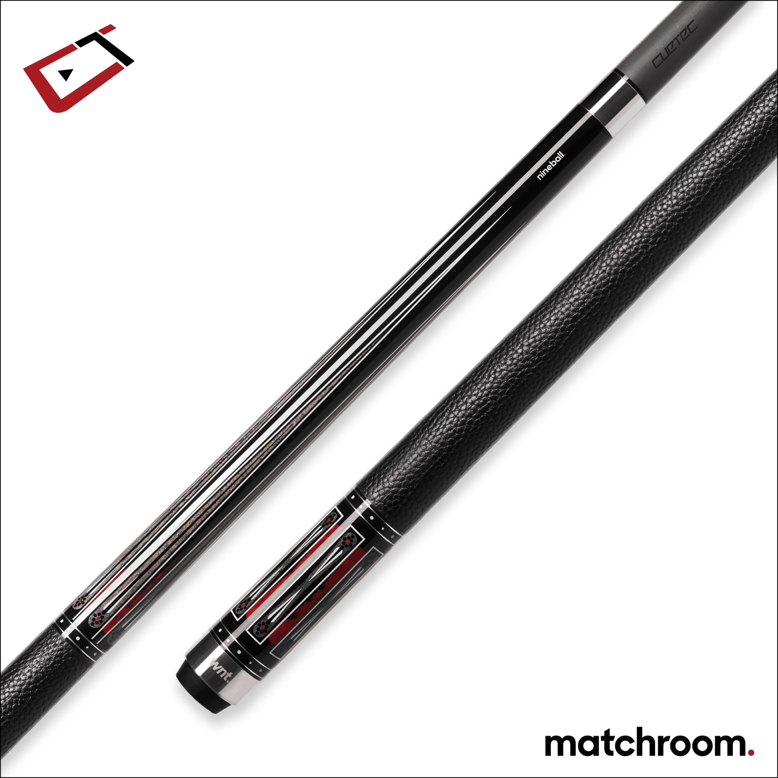 NEW Cuetec Cynergy Nineball Series Pool Cue – Ink Black – 12.5mm Carbon Fiber