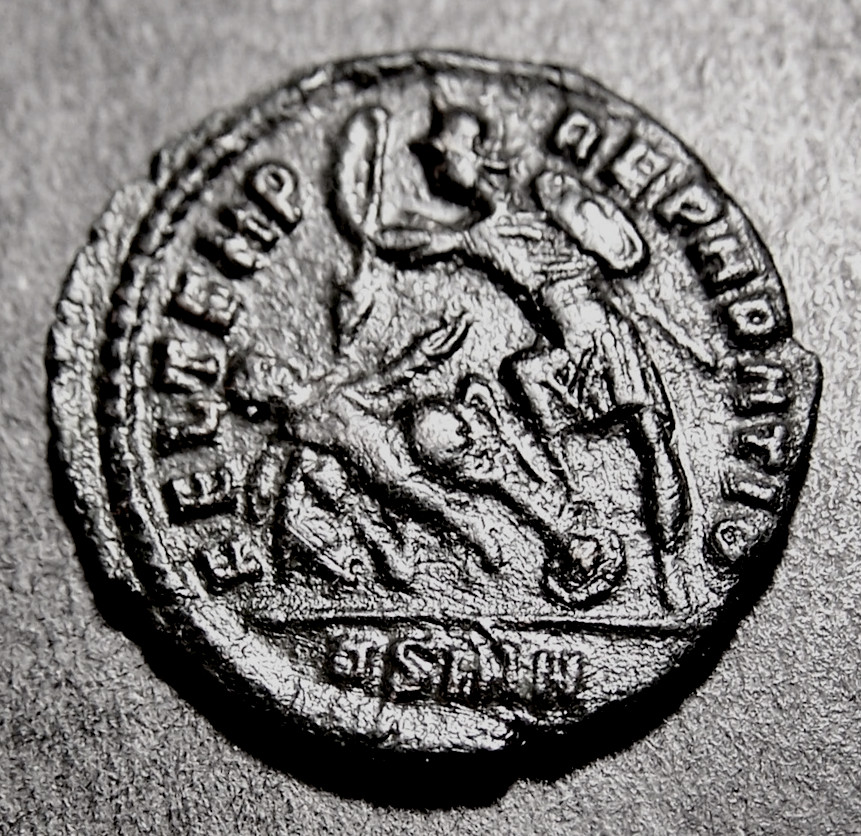 CONSTANTIUS II, Roman Soldier Spears Cavalryman, 19mm, Imperial Emperor Coin