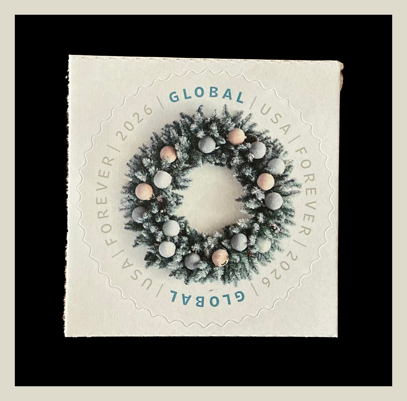 2026 US Stamps - 2025 SC#6118 Global: Winter Wreath Global Stamps - MNH