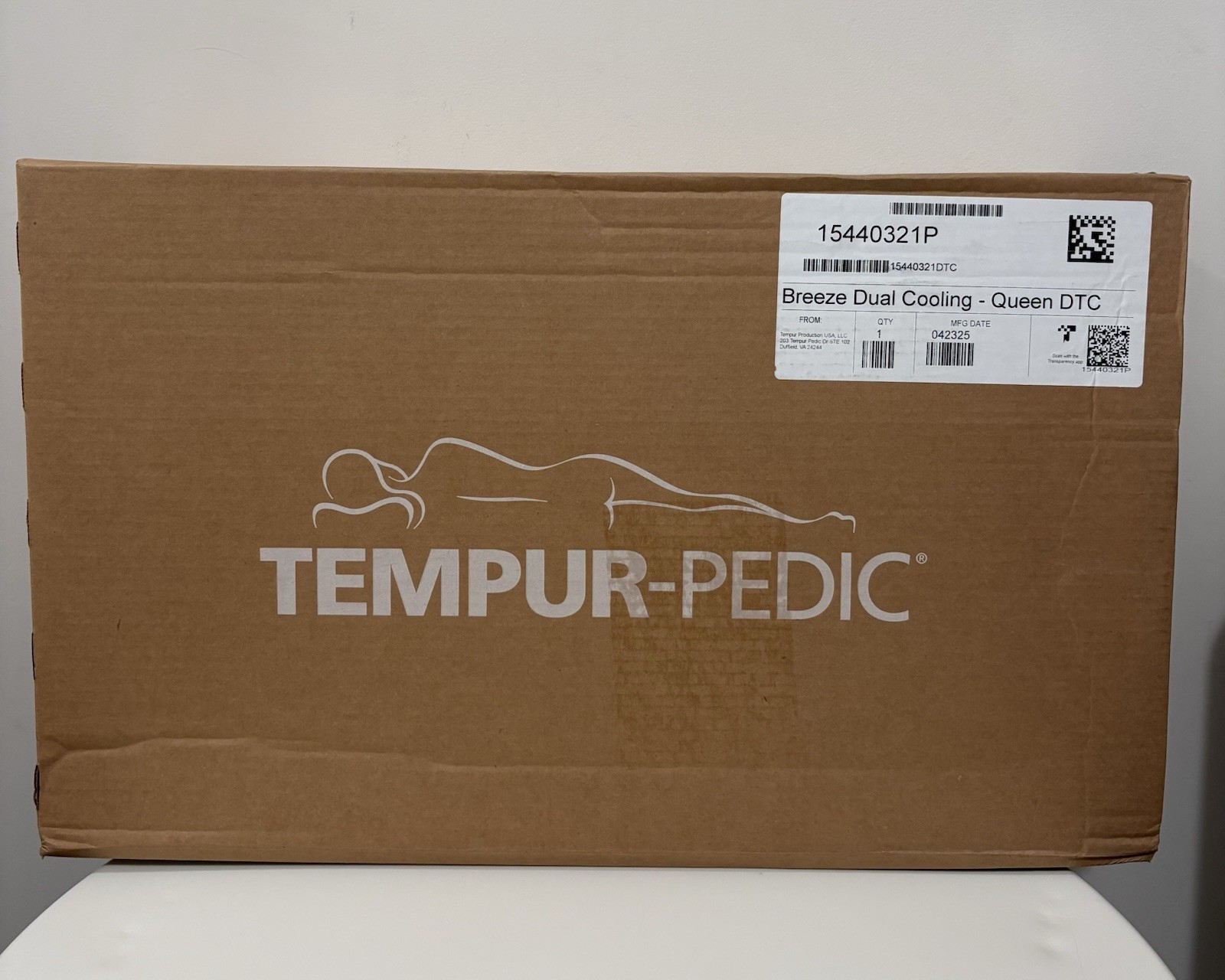 Tempur-Pedic TEMPUR-Cloud Dual Cooling Pillow, Queen, White 27” x 19” x 6.4”