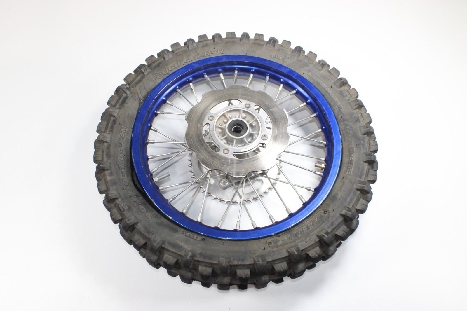 USED Tusk Impact Complete Rear Wheel 14x1.60 Blue for Yamaha YZ85 L07