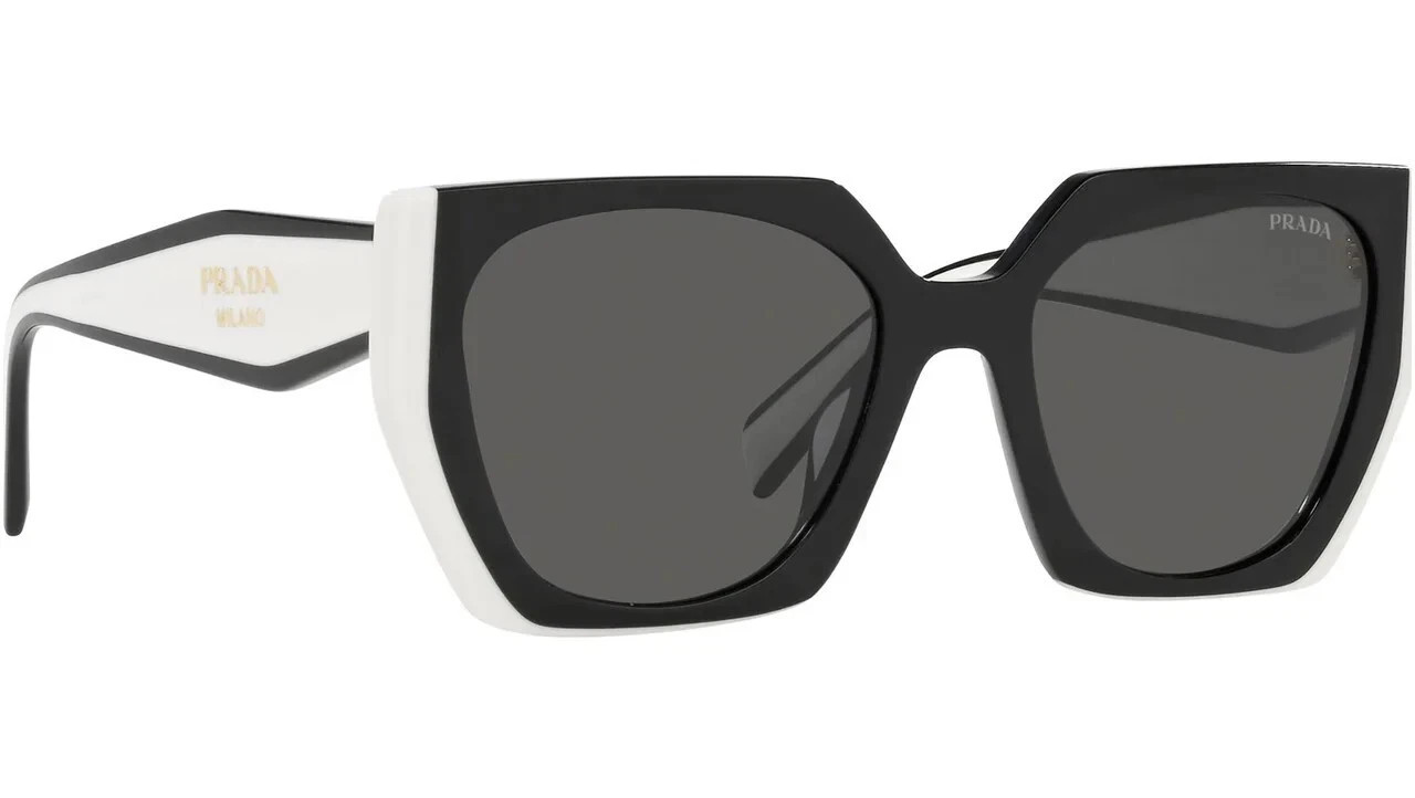 PRADA PR15WS 09Q5S0 54MM Black Talc Dark Grey Women\'s Sunglasses 54MM