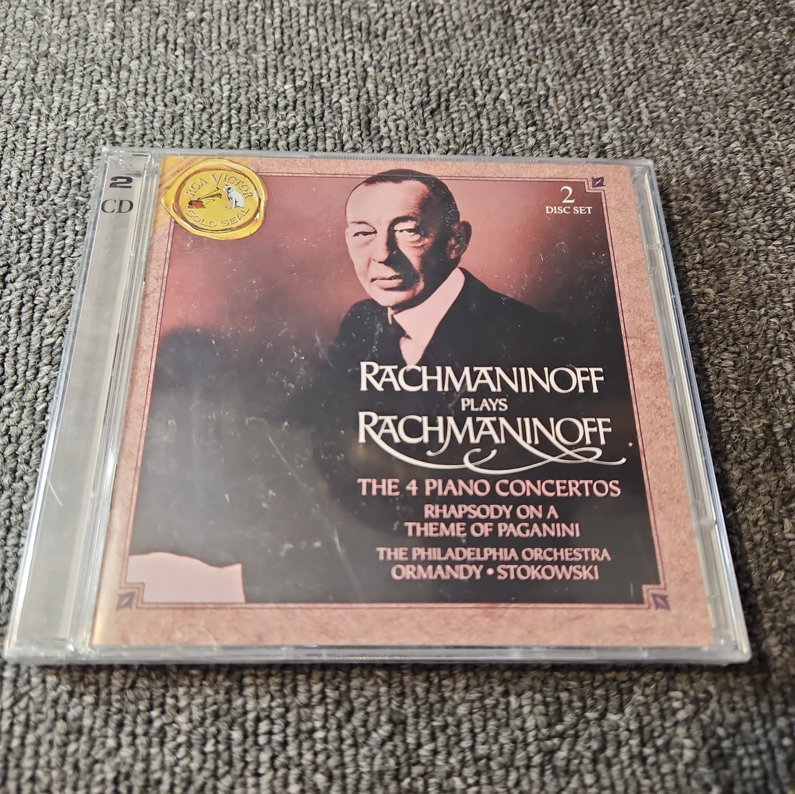 Sergei Rachmaninoff Plays His 4 Piano Concertos NEW SEALED RCA Gold Seal 2CD Set