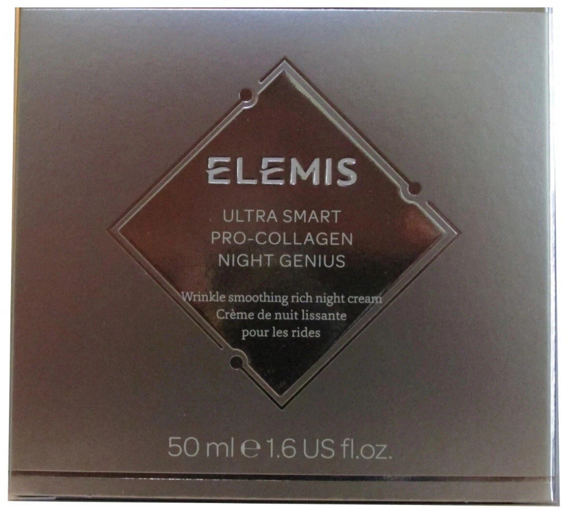 Elemis Ultra Smart Pro-Collagen Night Genius 50ml 1.6 fl.oz. Exp.12/2028 SEALED Elemis Ultra Smart Pro-Collagen Night Genius 50ml 1.6 fl.oz. Exp.12/2028 SEALED
