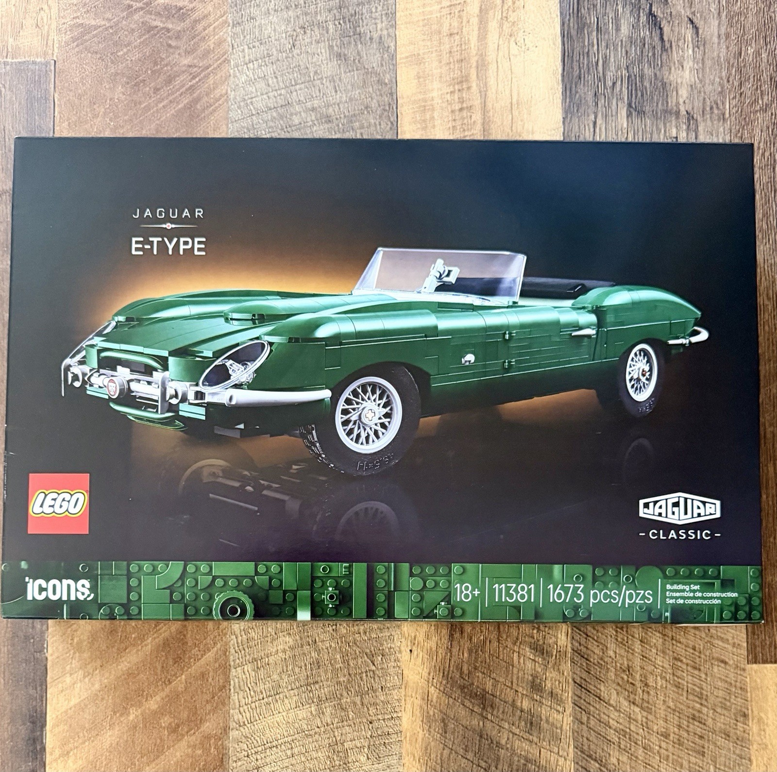 LEGO Icons Jaguar E-Type 11381 NIB Classic 1673-Piece Building Set