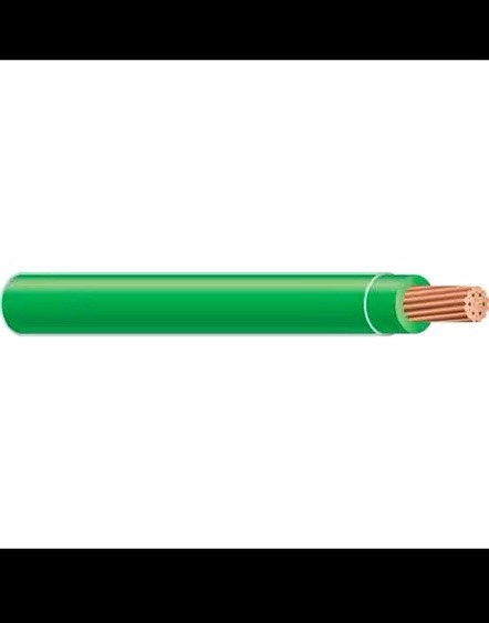 Green Stranded Copper Thhn Wire Spool, 1 Conductor PVC 100 ft 600V 13-1 Green Stranded Copper Thhn Wire Spool, 1 Conductor PVC 100 ft 600V 13-1