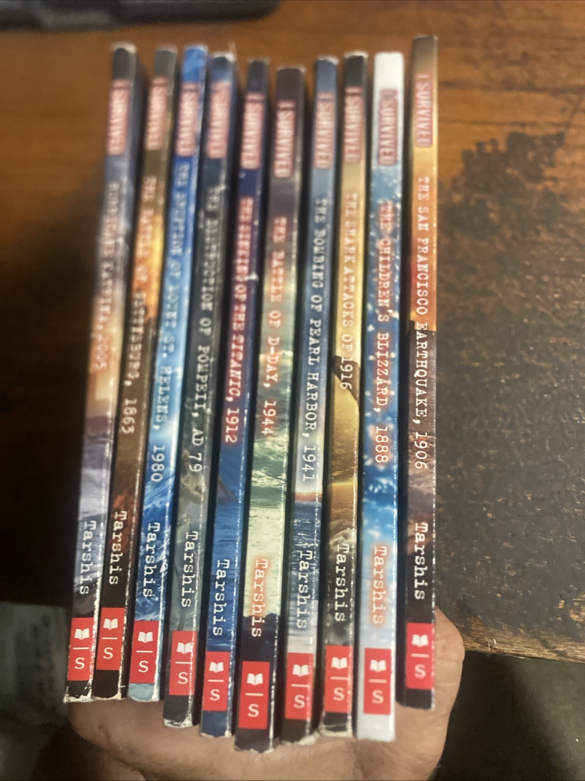 Lot Of 10 Scholastic Books I Survived By Lauren Tarshis