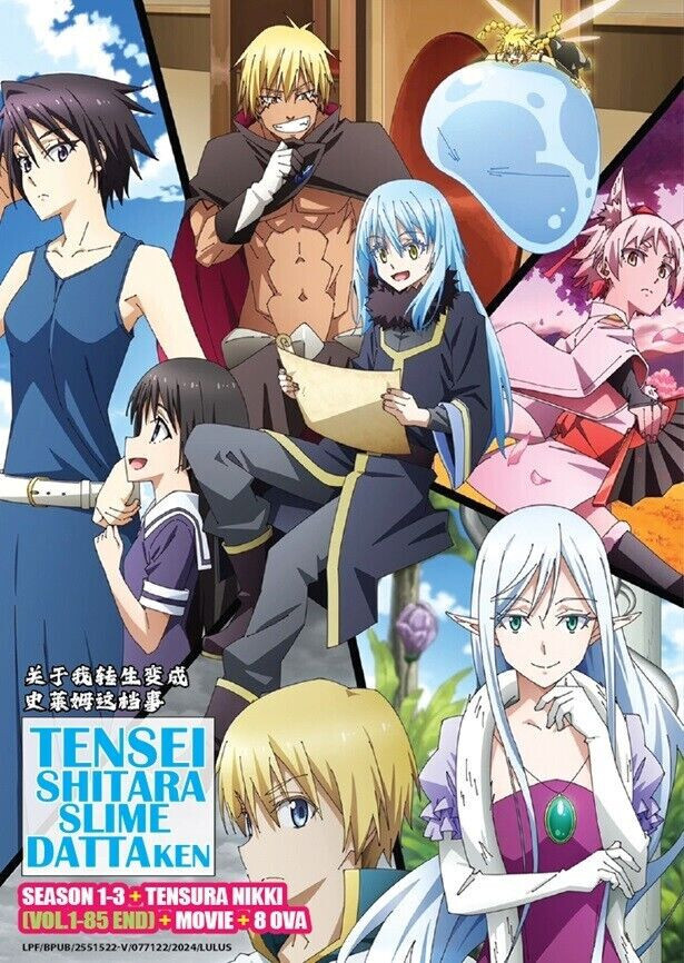 That Time I Got Reincarnated As A Slime -Season 1-3+Slime Diaries + Movie + 8OVA