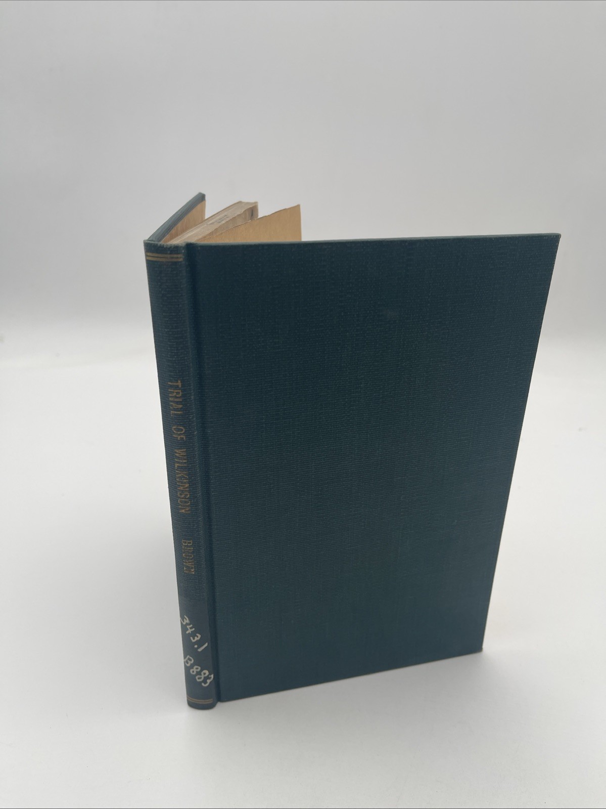 Trial Of Judge Wilkinson, Dr. Wilkinson, & Mr. Murdaugh / 1839 HC Original