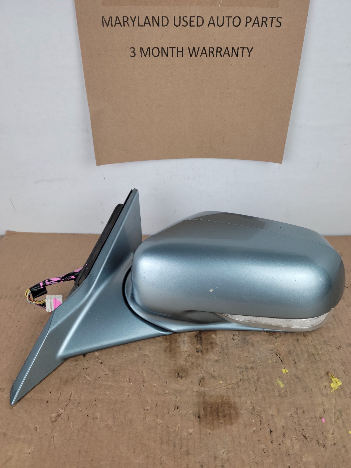 09 - 14 ACURA TL DRIVER EXTERIOR DOOR MIRROR B559P Borealis Blue Pearl