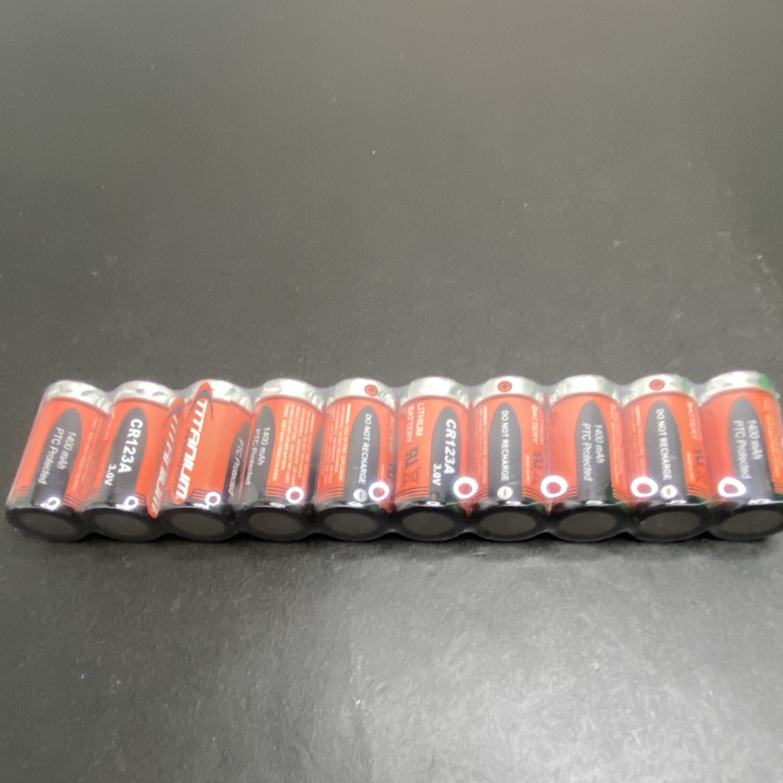 Titanium Innovations CR123A Lithium Battery 3.0V 1400mAh 10 Pack Titanium Innovations CR123A Lithium Battery 3.0V 1400mAh 10 Pack