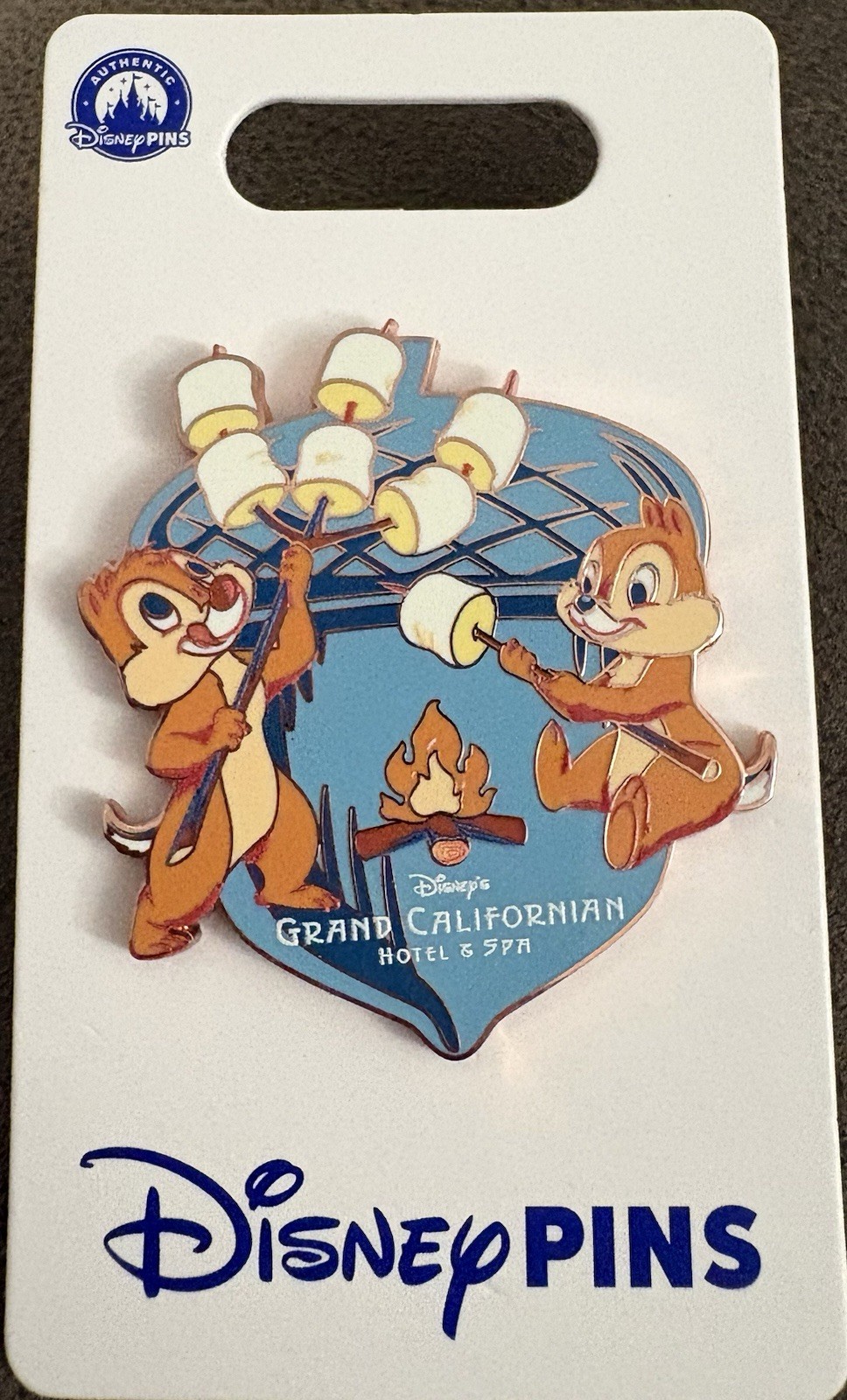 Disneyland Resort 2026 Grand Californian Hotel Chip & Dale Campfire Pin