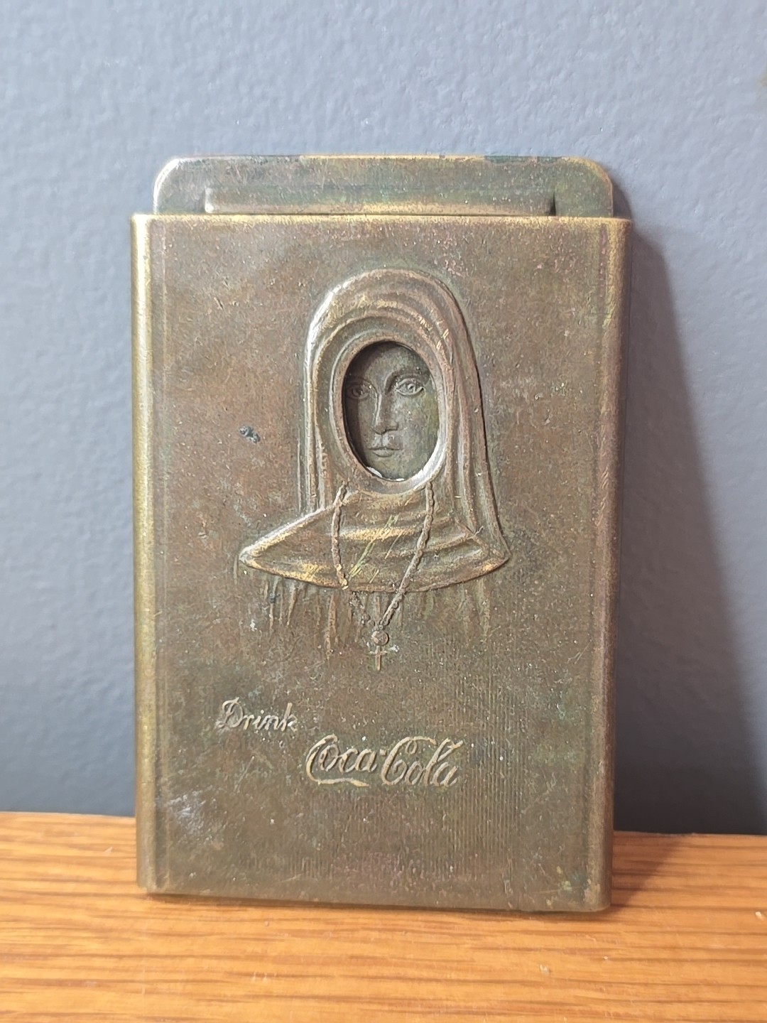1915 Coca Cola Trans Pan Exposition Nude Nun Cigar Cutter Belt Buckle RARE 1915 Coca Cola Trans Pan Exposition Nude Nun Cigar Cutter Belt Buckle RARE
