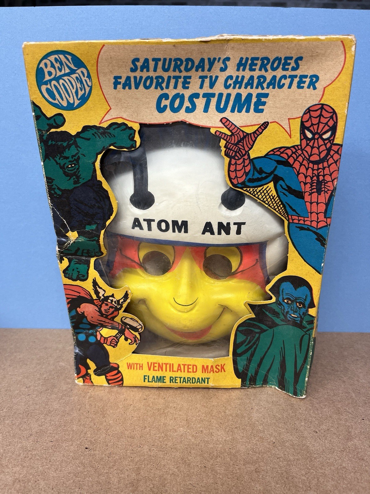 Vintage 1965 BEN COOPER Hanna Barbera ~ ATOM ANT ~ Halloween Costume In Box Vintage 1965 BEN COOPER Hanna Barbera ~ ATOM ANT ~ Halloween Costume In Box