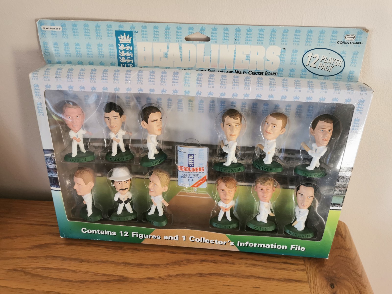 Vintage Corinthian England Cricket Headliners Figurines 12 Pack - 90s boxed