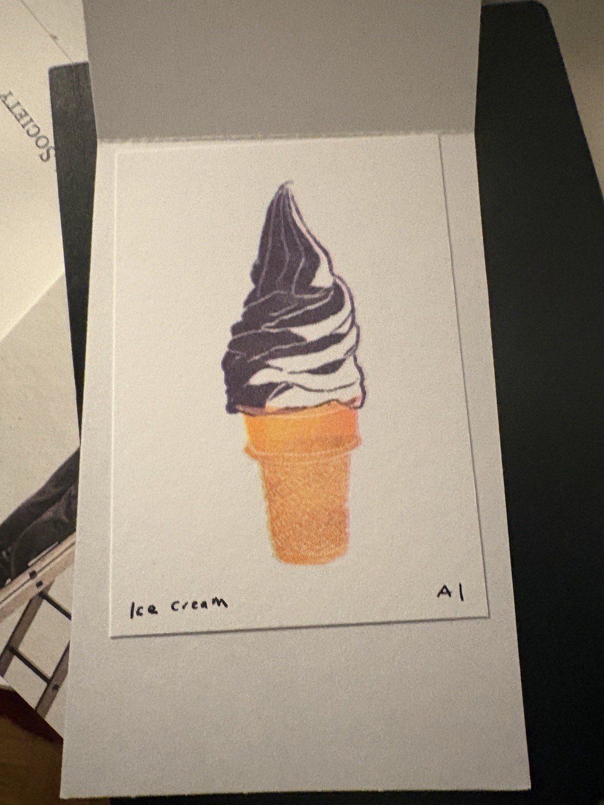 Ana Inciardi Mini Print LPGA Tournament Limited Edition Purple Ice Cream *RARE* Ana Inciardi Mini Print LPGA Tournament Limited Edition Purple Ice Cream *RARE*