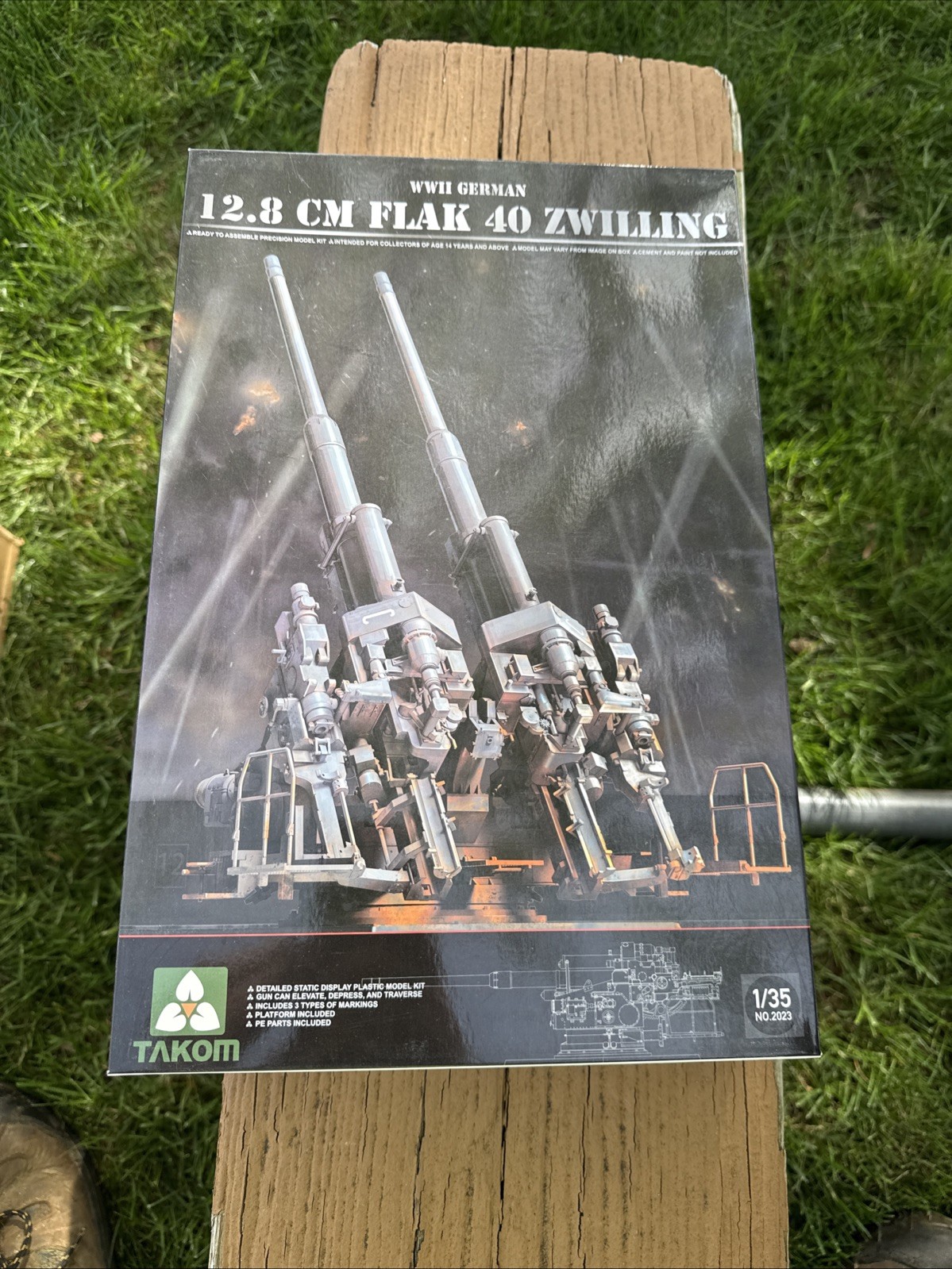 Takom 1/35 2023 German 12.8Cm Flak 40 Zwilling