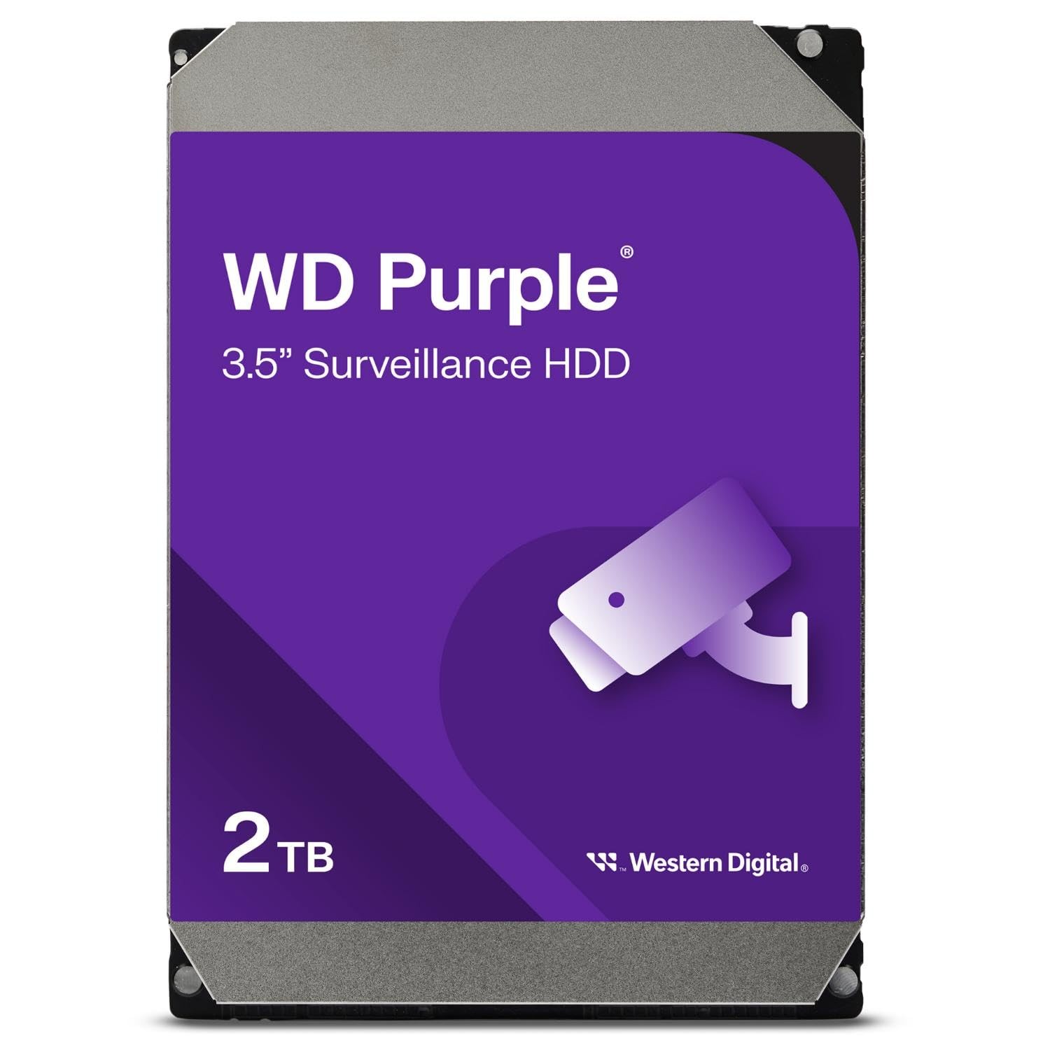 Western Digital 2TB WD Purple Surveillance Internal Hard Drive HDD - SATA 6 Gb/s