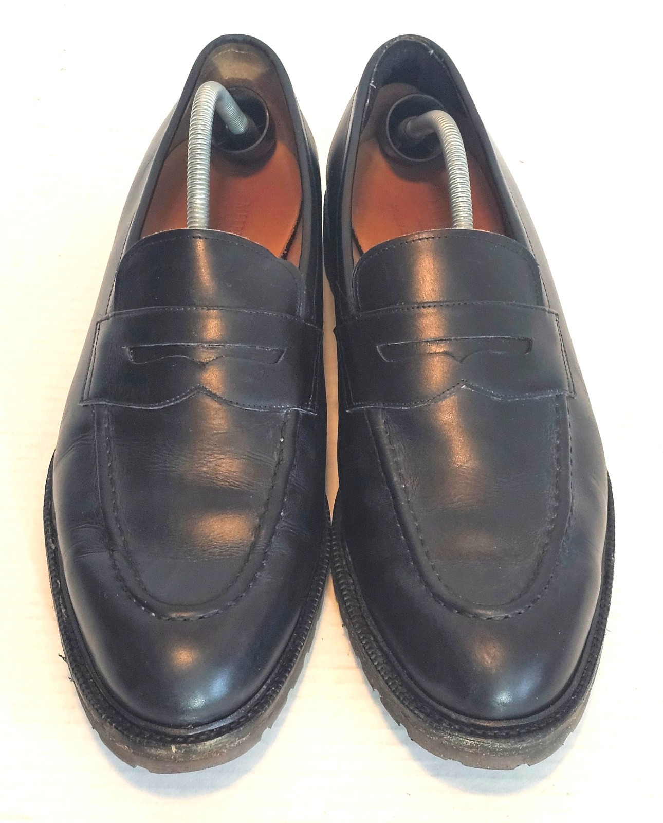 Meermin Mallorca Men\'s Leather Slip On Loafers Shoes US Size: 12 Goodyear Welted