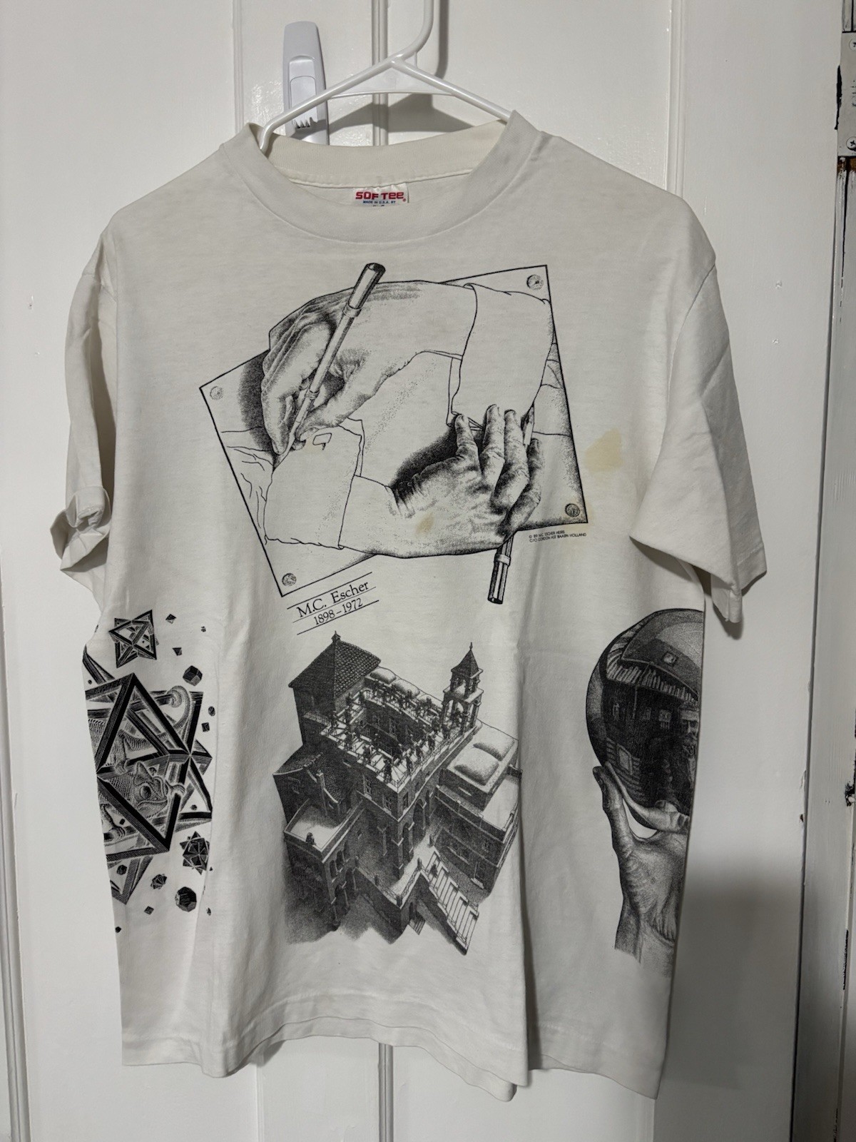 Mc Escher All Over Print Shirt Size Medium Mc Escher All Over Print Shirt Size Medium