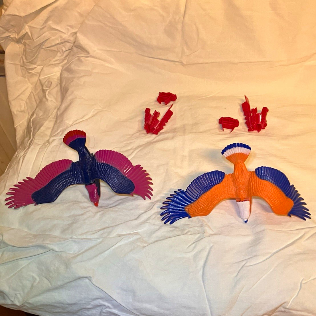 Vintage 1983 MOTU Zoar & Screeech Birds Mattel He-Man Masters Universe Armor