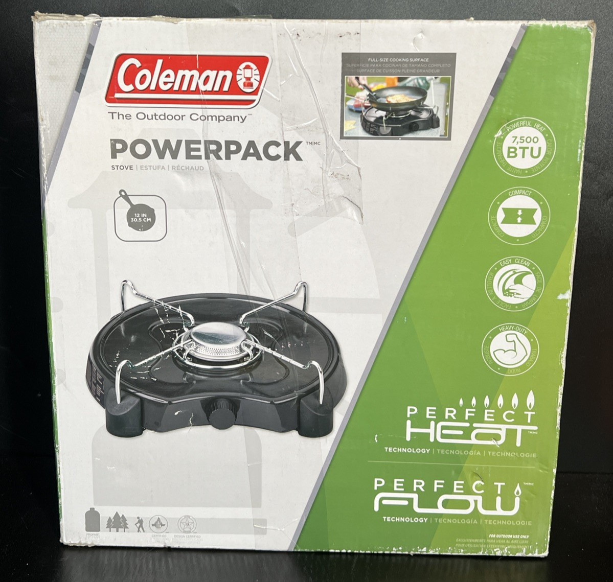 Coleman PowerPack 7500 BTU Propane Camping Stove Single Burner Portable Camp Coo Coleman PowerPack 7500 BTU Propane Camping Stove Single Burner Portable Camp Coo