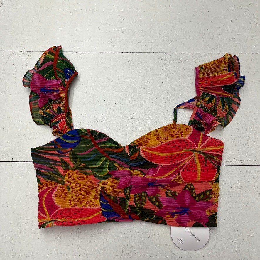 Shein Multicolored Off The Shoulder Cropped Tank Women\'s Size Large NEW