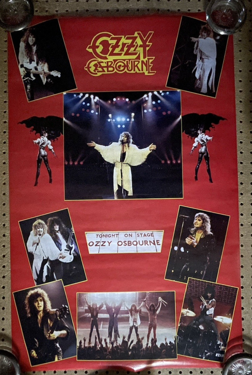 NEW OLD STOCK~ OZZY OZBOURNE #3069~ ORIGINAL ROLLED 22X34