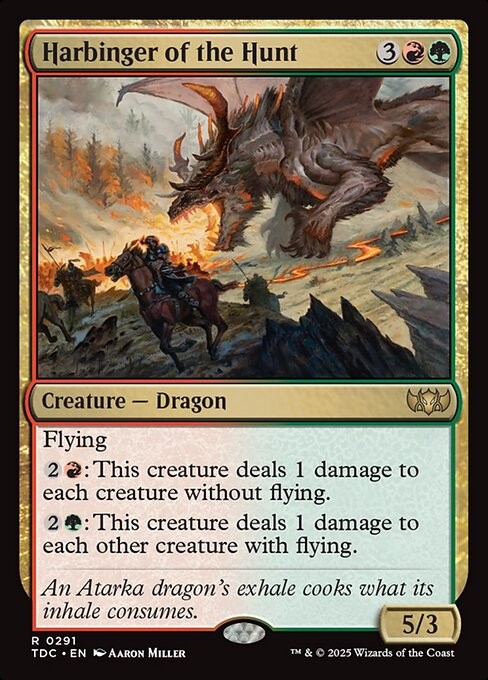 Harbinger of the Hunt 291 R Normal TDC MTG NM