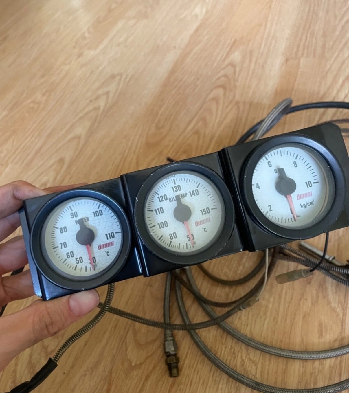 OMORI WHITE FACE 52mm Meters Gauge Oil Pressure Temp Water For GTR R32 RX7 S13 OMORI WHITE FACE 52mm Meters Gauge Oil Pressure Temp Water For GTR R32 RX7 S13