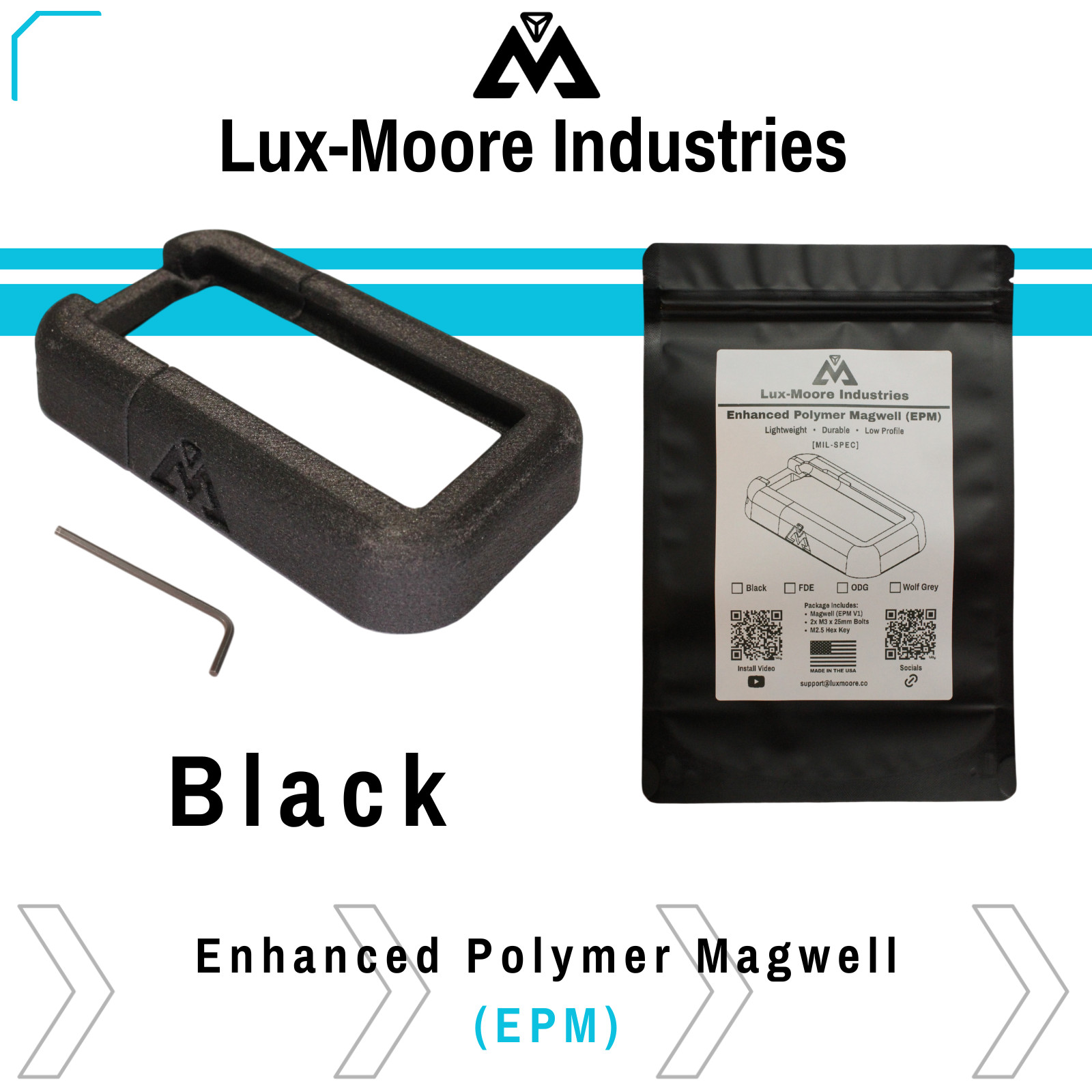 Milspec Flared Magwell | Enhanced Polymer Magwell (EPM) Lux-Moore Industries Milspec Flared Magwell | Enhanced Polymer Magwell (EPM) Lux-Moore Industries