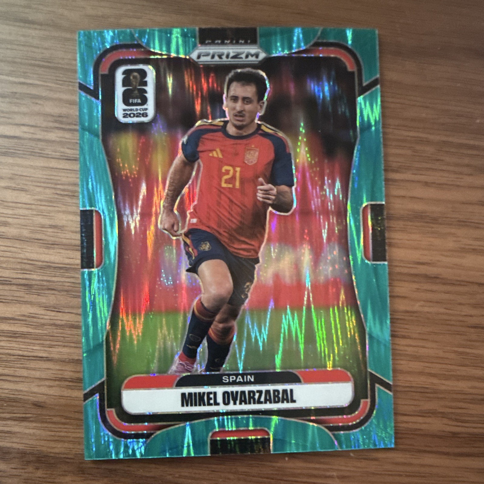 Panini 2026 Prizm FIFA World Cup Soccer Mikel Oyarzabal Spain #75 Teal /255 Panini 2026 Prizm FIFA World Cup Soccer Mikel Oyarzabal Spain #75 Teal /255