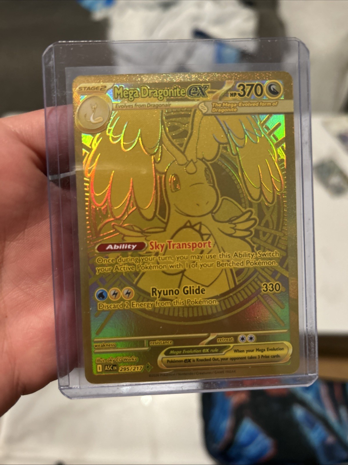 Mega Dragonite EX Ascended Heroes Hyper Rare 295/217 NM Pokemon TCG Card