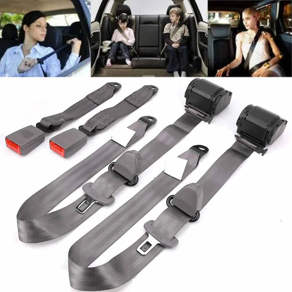 2pcs Retractable 3 Point Safety Seat Belt Straps Car Vehicle Adjustable Belt... 2pcs Retractable 3 Point Safety Seat Belt Straps Car Vehicle Adjustable Belt...