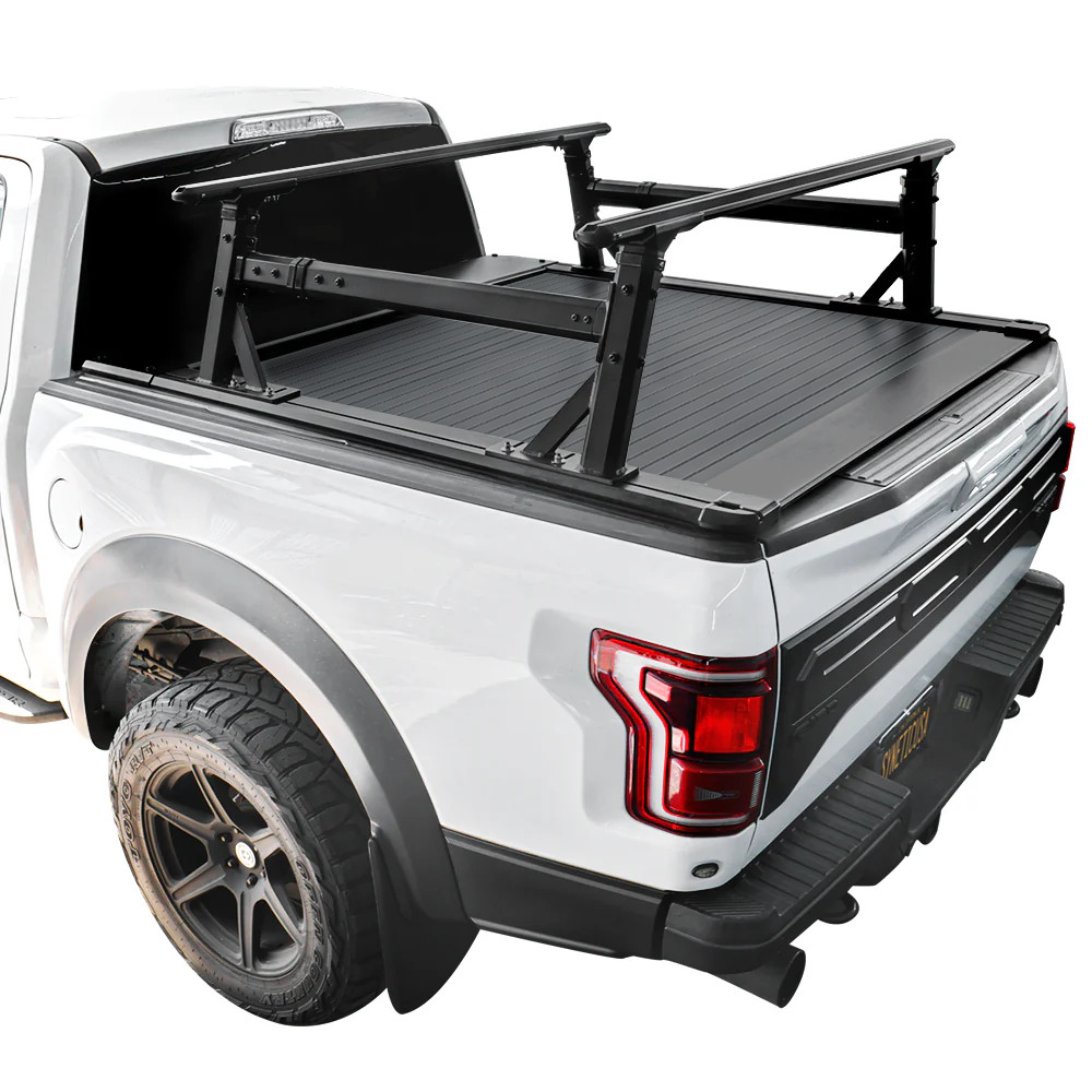 Auto-Retractable Tonneau Cover w/Adjustable rack For 2004-26 Ford F150 5.5ft Bed