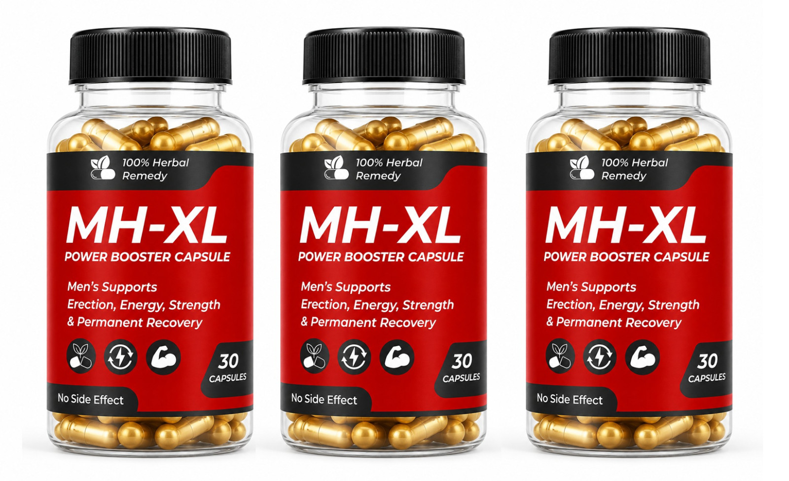 3 XMen Power 100% Herbal Softgel capsules for Men\'s Stamina & Performance 30caps