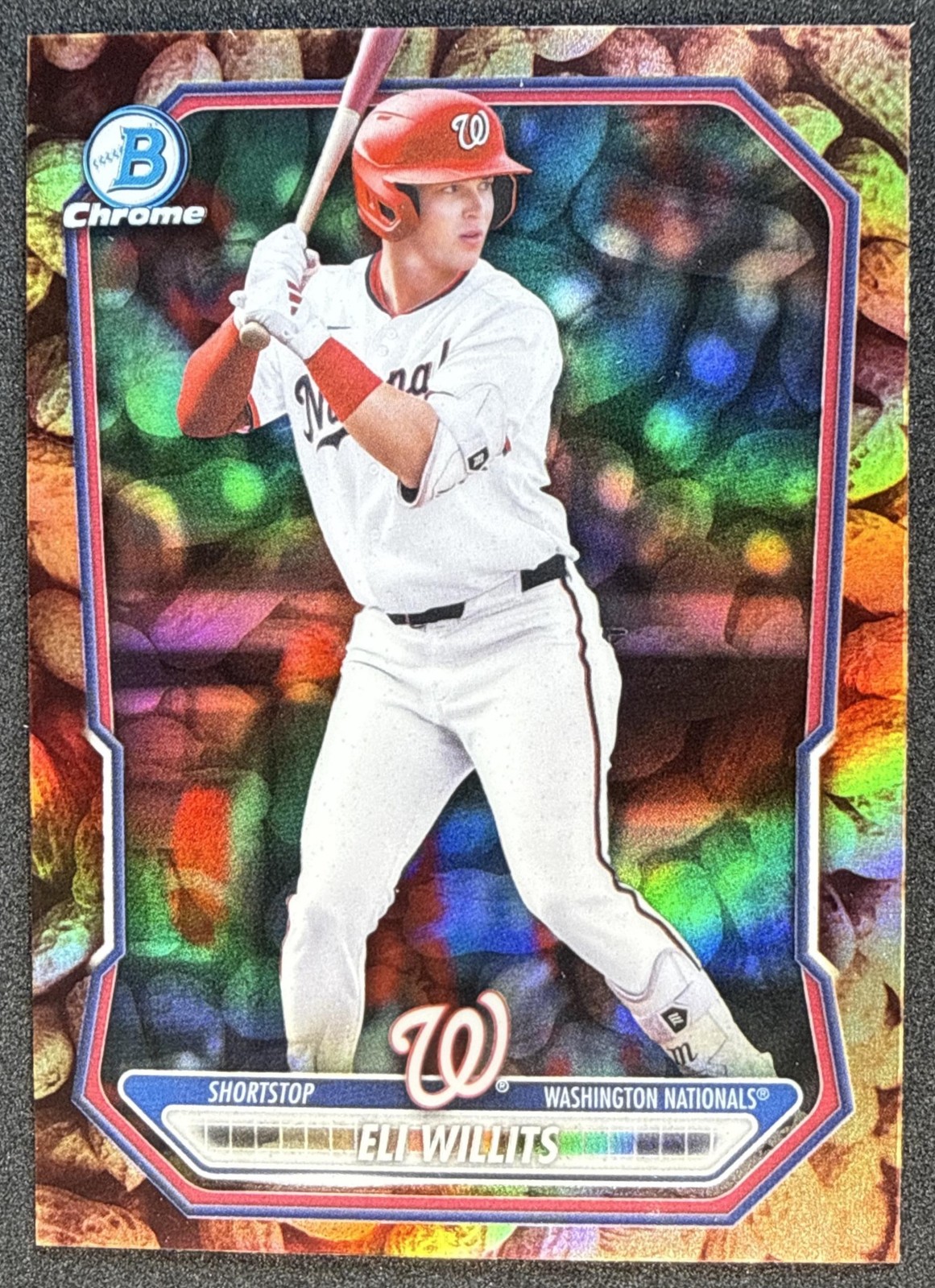 2026 Bowman Chrome Eli Willits #BCP-245 Prospects Peanuts Refractor SP Nationals