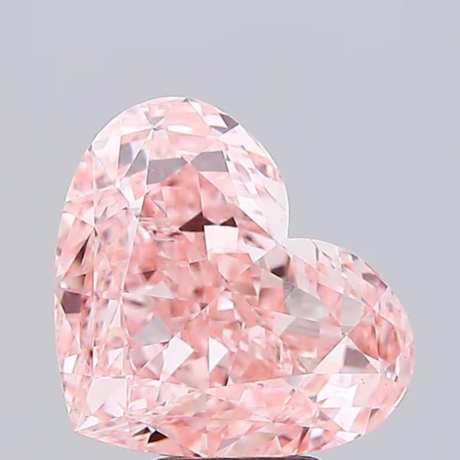 CERTIFIED 1.05 Ct Earth-Mined Natural Pink Diamond Heart Cut LOOSE VVS1/ 6.5 mm