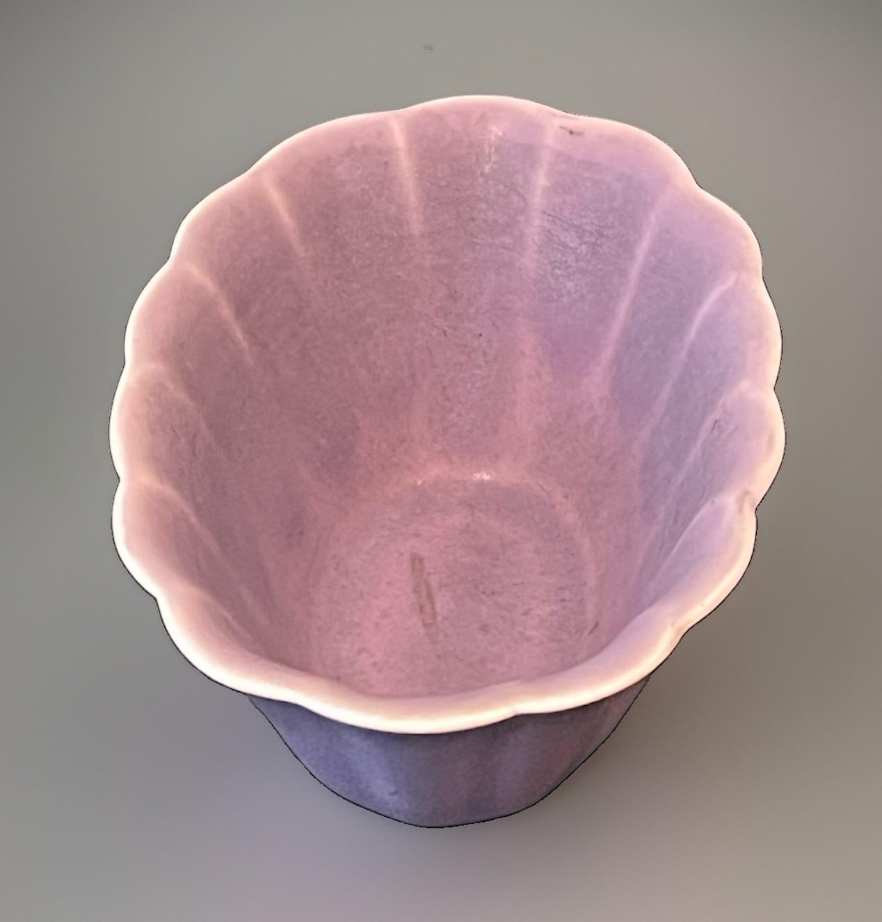 Rookwood 1929 Rare Lavender Purple Matte Pottery Bowl 6089 Scalloped 5.25”