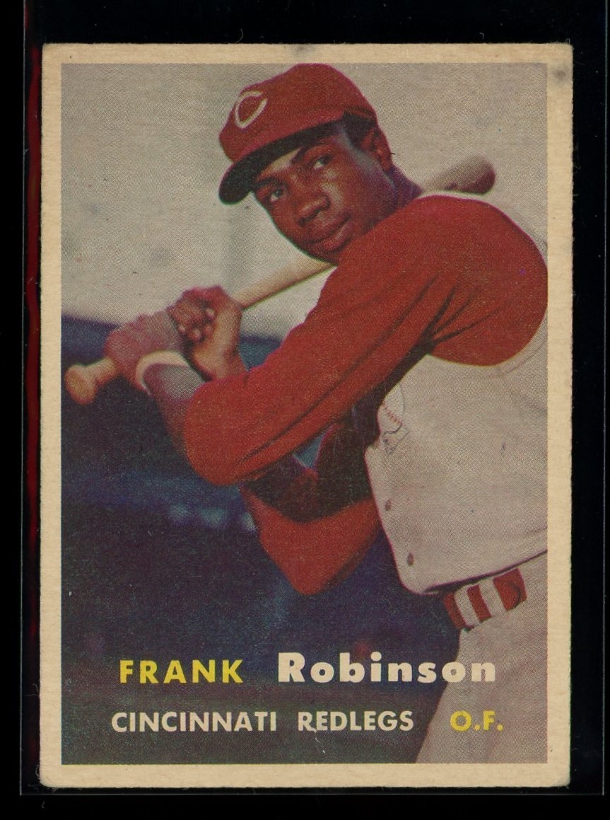 FRANK ROBINSON 1957 Topps #35 Rookie RC Cincinnati Reds HOF VG *Centered*