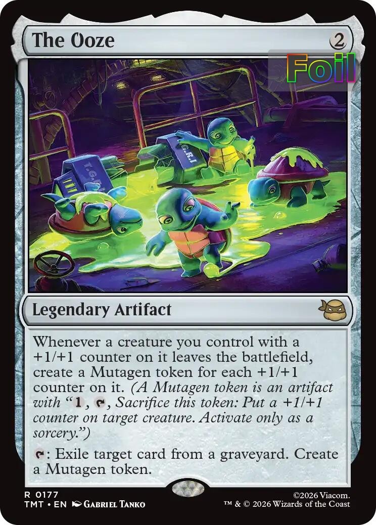 MTG TMT *FOIL* R The Ooze #177 NM