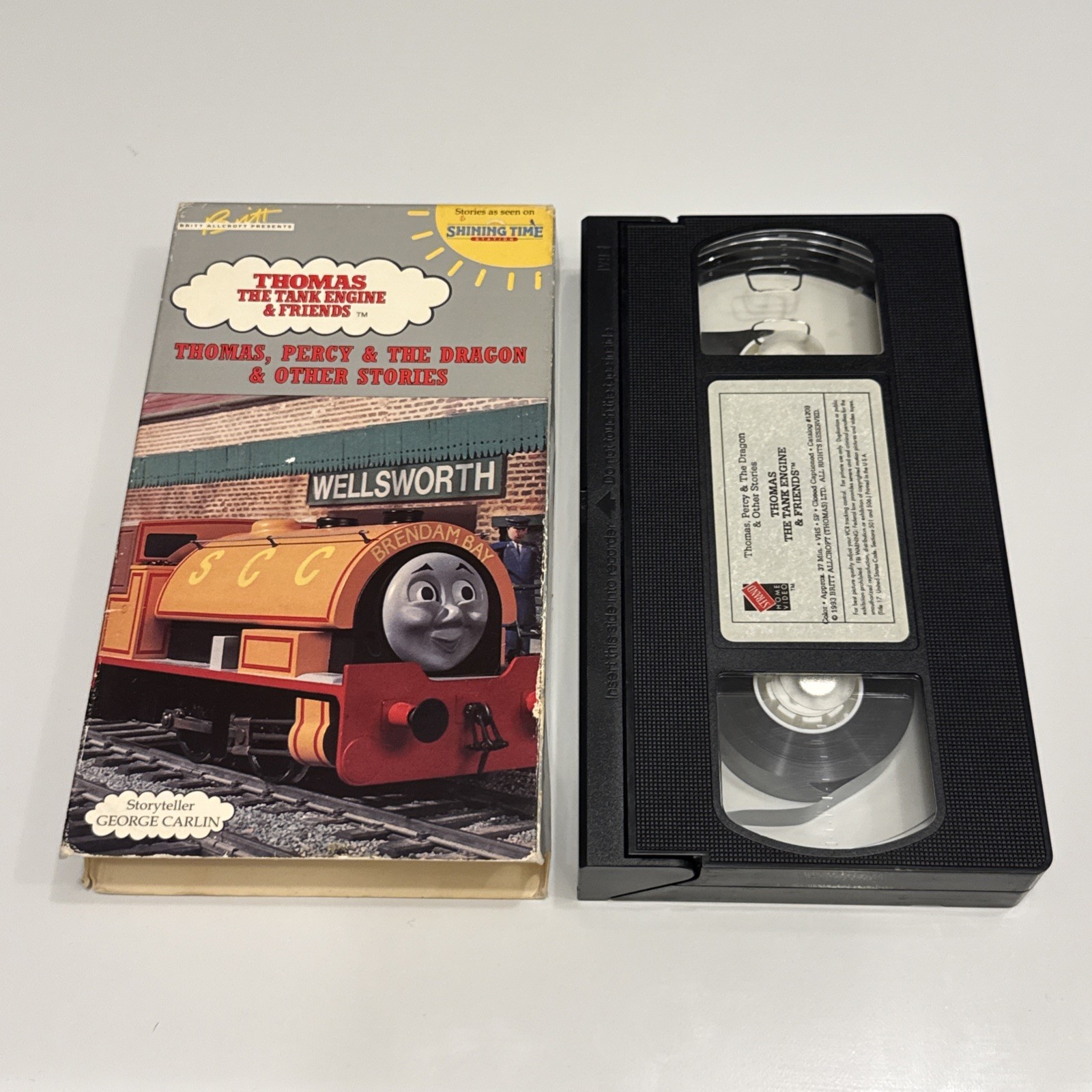 Thomas Friends Thomas Percy and the Dragon Other Stories VHS 1993 George Carlin Thomas Friends Thomas Percy and the Dragon Other Stories VHS 1993 George Carlin
