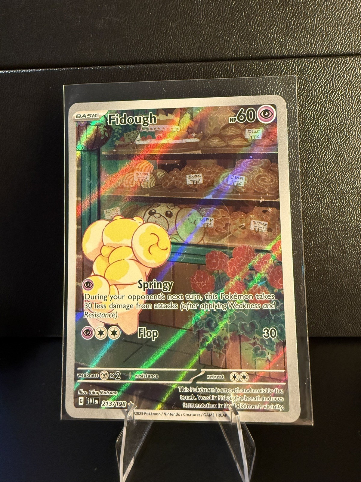 Fidough 213/198 Illustration Rare Scarlet & Violet Pokemon TCG Heavily Played 