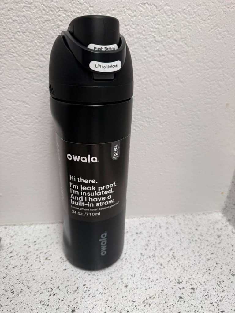 Owala 24 oz Insulated Water Bottle | Leakproof Flip Straw | 5 Colors