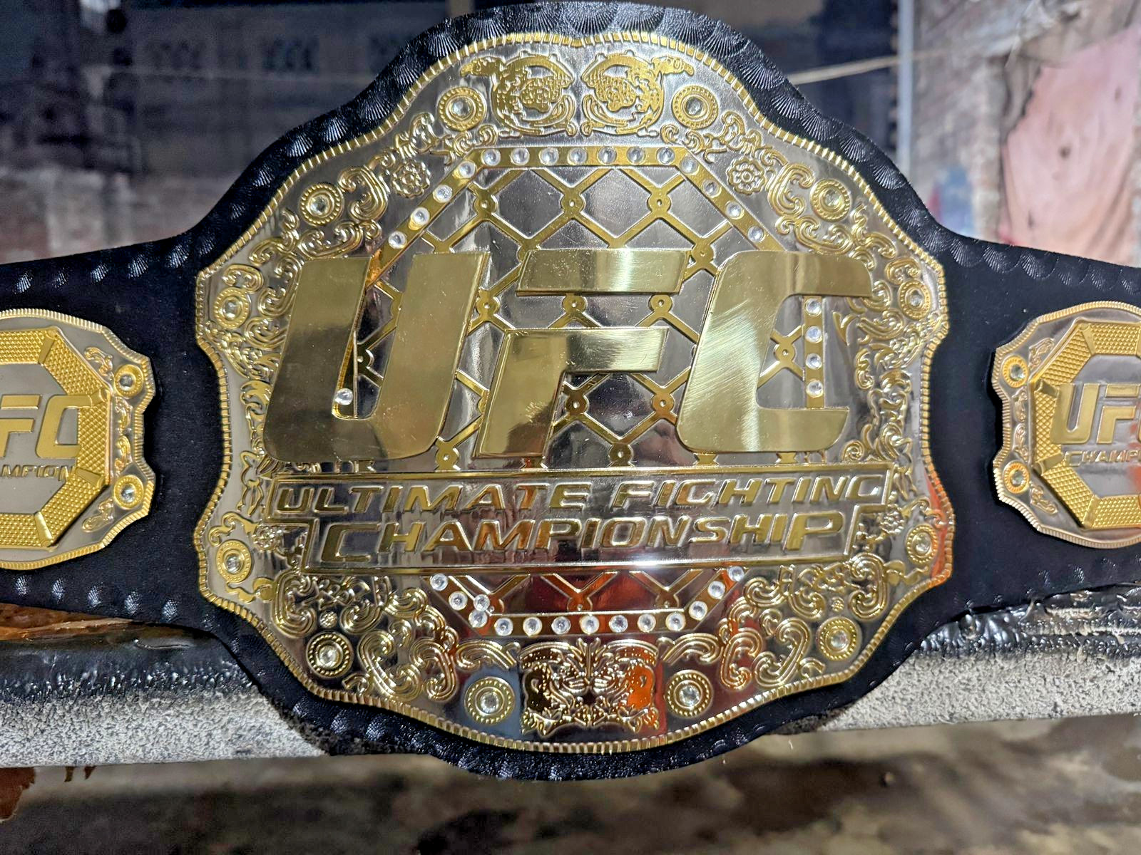 UFC Classic Championship Replica Title Belt 2mm Multi Layer Metal Plates Adult