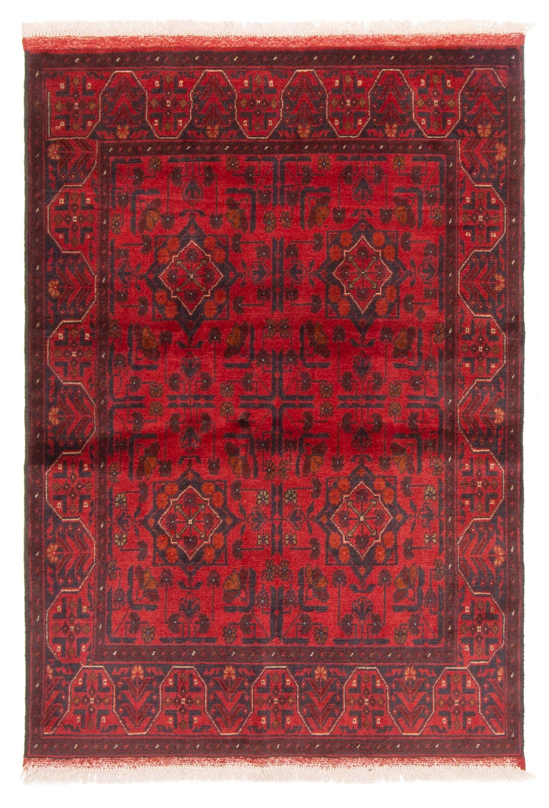 Traditional Vintage Hand-Knotted Area Rug 3'6