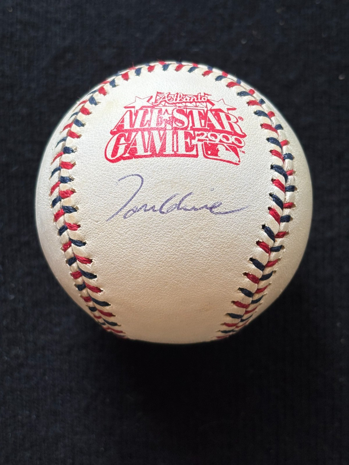 Vintage TOM GLAVINE Autographed 2000 Rawlings All-Star Baseball Pristine