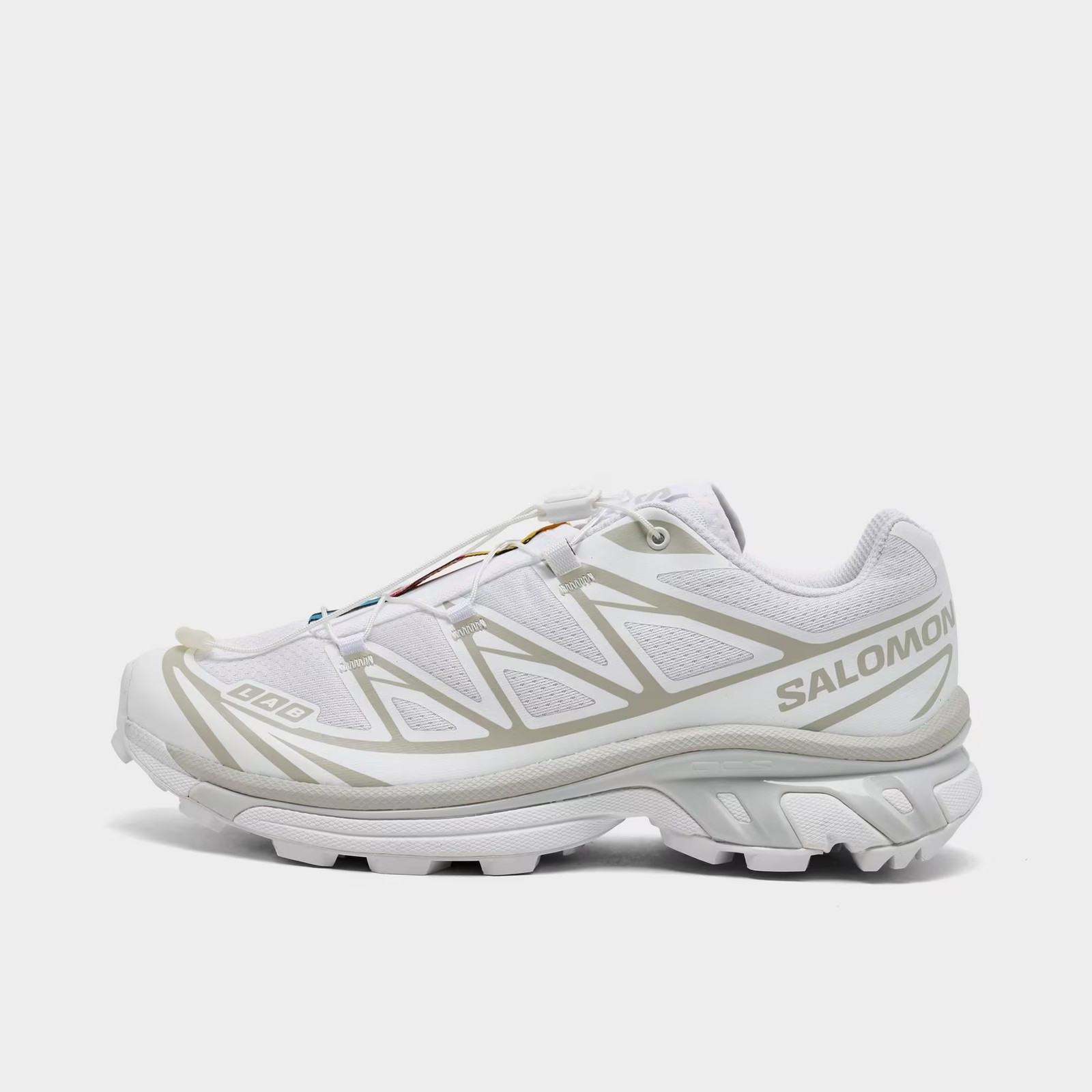 Women\'s Salomon XT-6 Casual Shoes White/White/Lunar Rock L45442 600