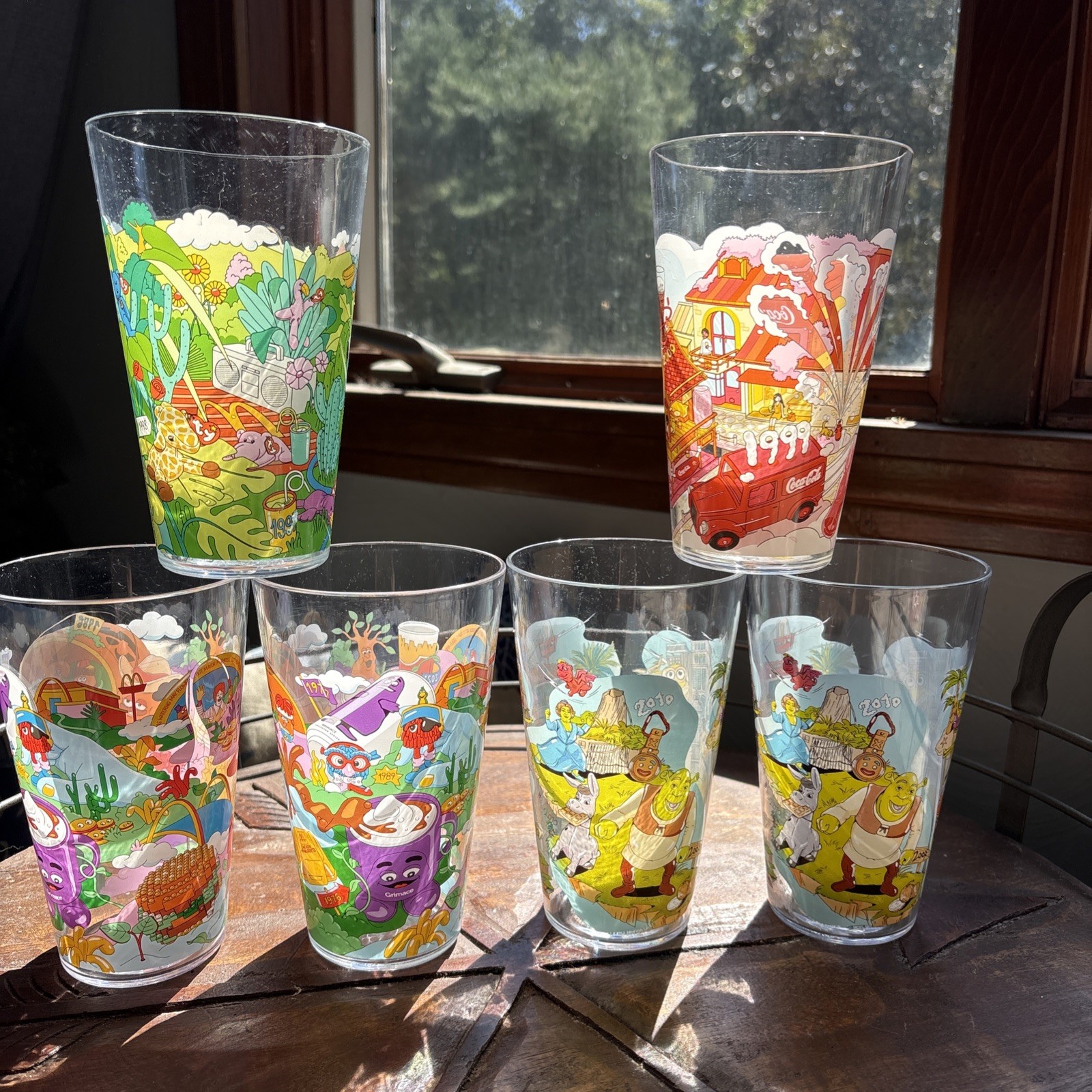 Lot of 6 McDonald’s Collector’s Edition Cups 2024 Plastic Tumblers Mixed Set