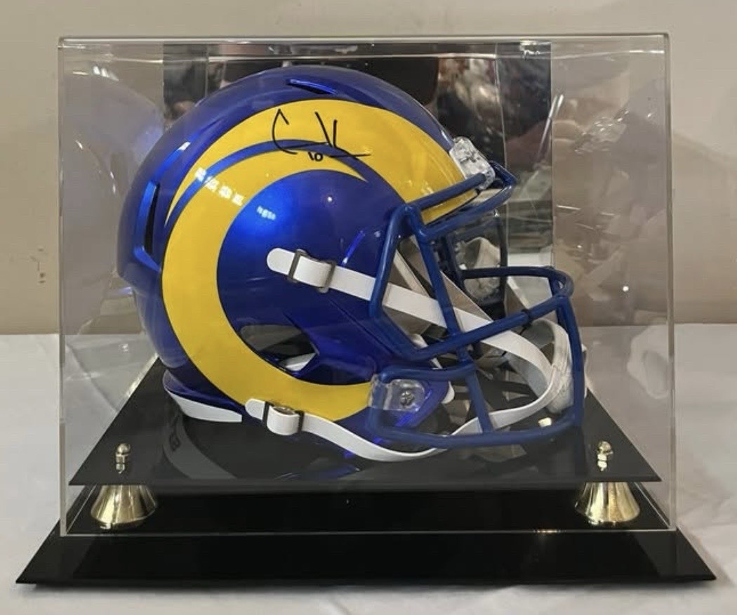 Cooper Kupp Signed Los Angeles Rams Super Bowl LVI Champions Rep Helmet Fanatics